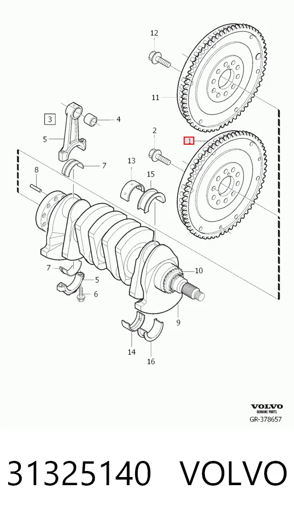 415067210 INA Volante de motor