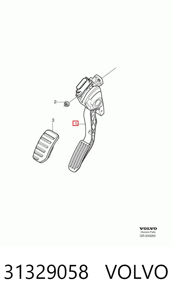 Pedal de aceleracion para Volvo S80 II AS, AR