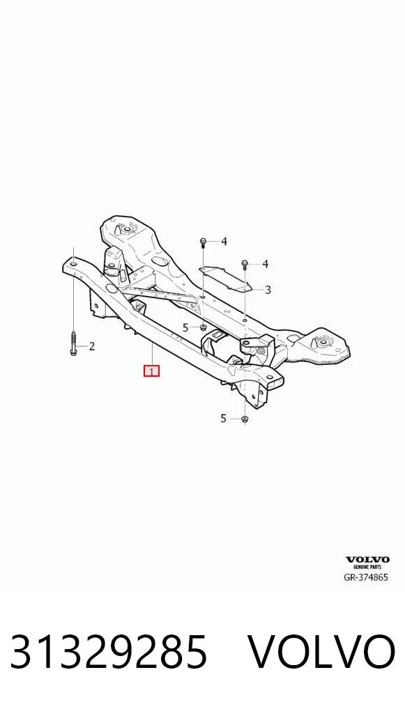Subchasis trasero Volvo S40 II (2004-2012)