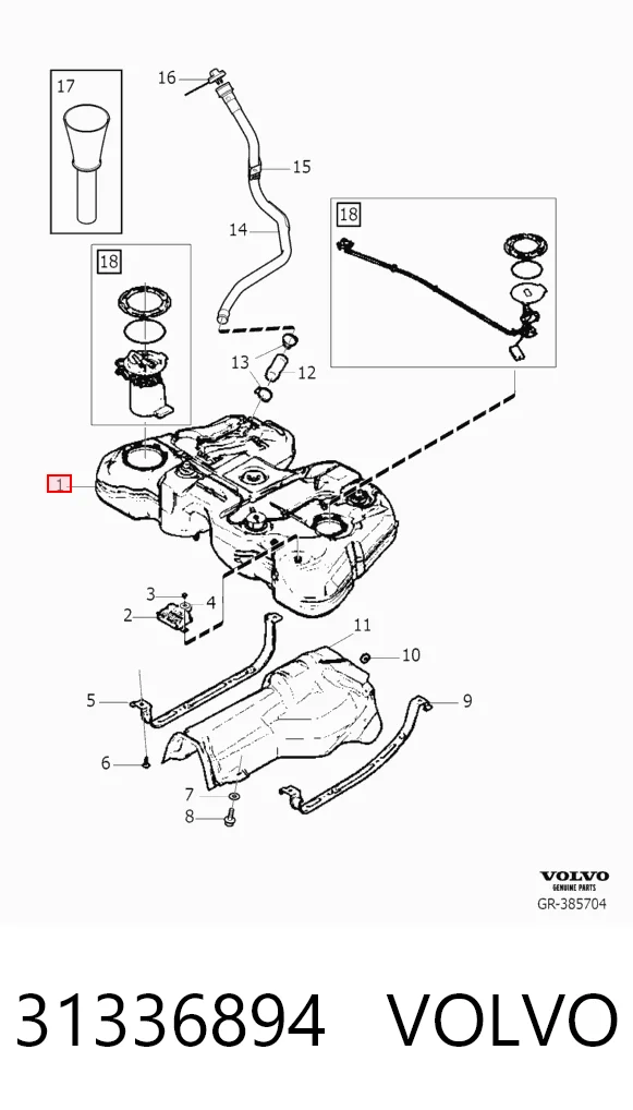 Comprar Depósito de combustible S80 II AS, AR