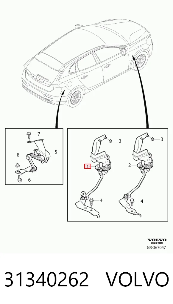 Silentblock de brazo de suspensión Volvo V40  desde 35,63 €