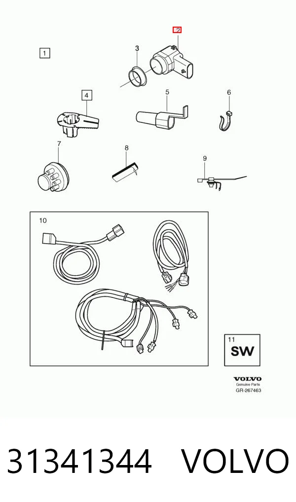 31341344 Volvo Packtronic Frontal Lateral