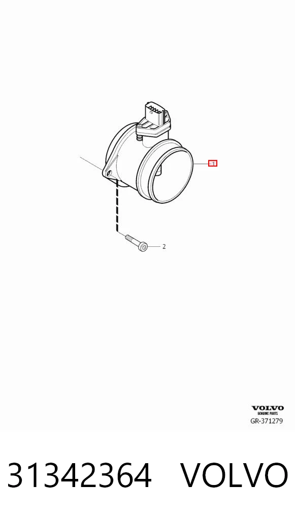 31342364 Volvo Sensor de flujo de aire