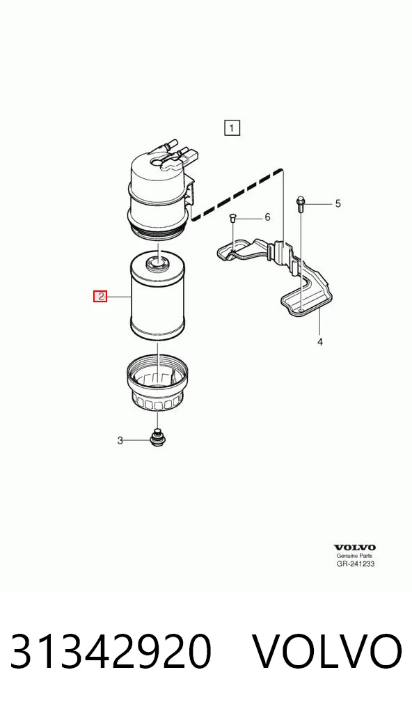 31342920 Volvo Filtro de gasolina