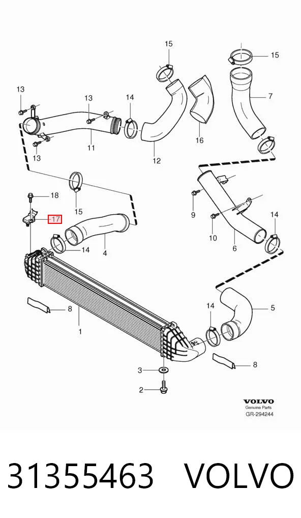 31355463 Volvo Sensor De Presion Del Colector De Admision