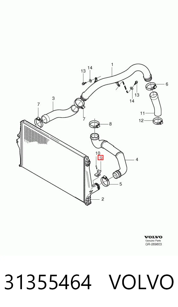 31355464 Volvo Sensor De Presion Del Colector De Admision