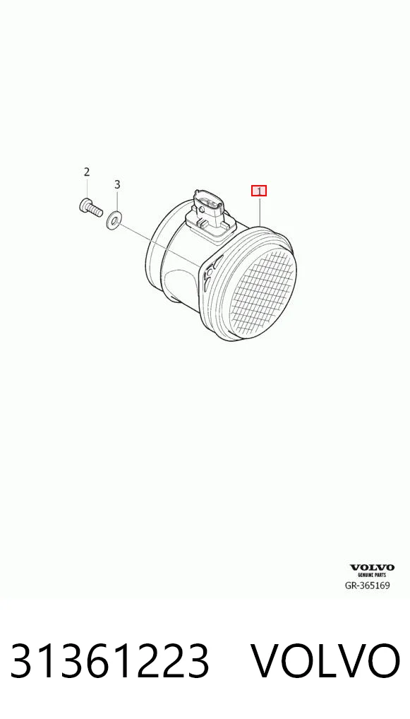31361223 Volvo Sensor de flujo de aire
