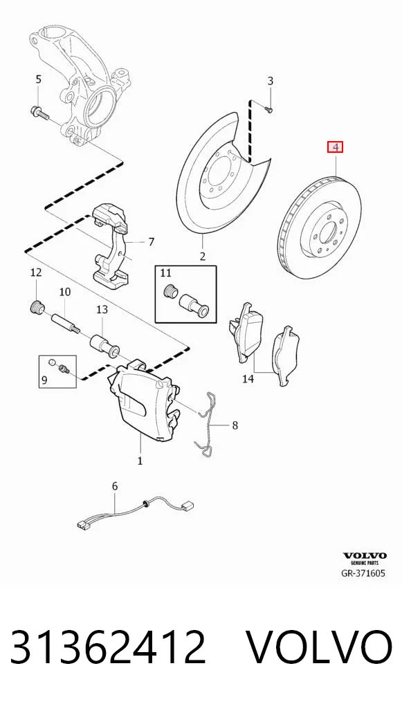 31362412 Volvo Discos