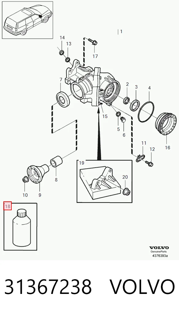31367238 Volvo Aceite caja cambios