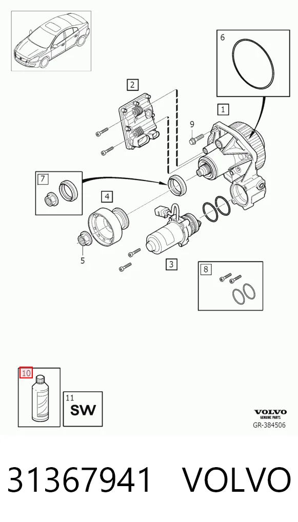 31367941 Volvo Aceite caja cambios