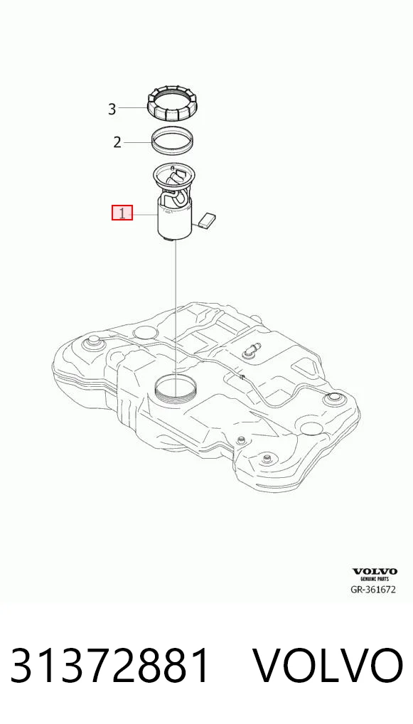 31372881 Volvo Módulo de alimentación de combustible