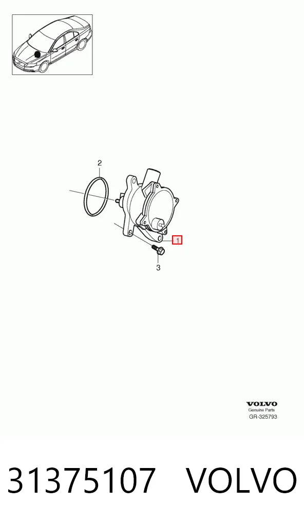 31375107 Volvo Bomba de vacío de frenado