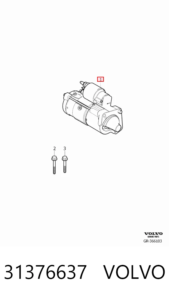 31376637 Volvo Arranque motores