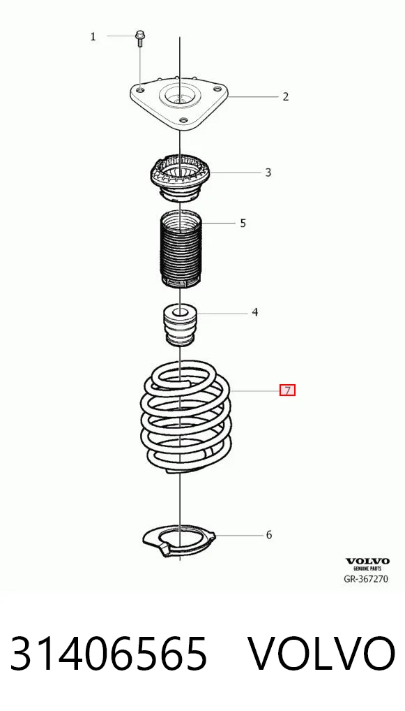 Comprar Muelles delantero V40  525, 526