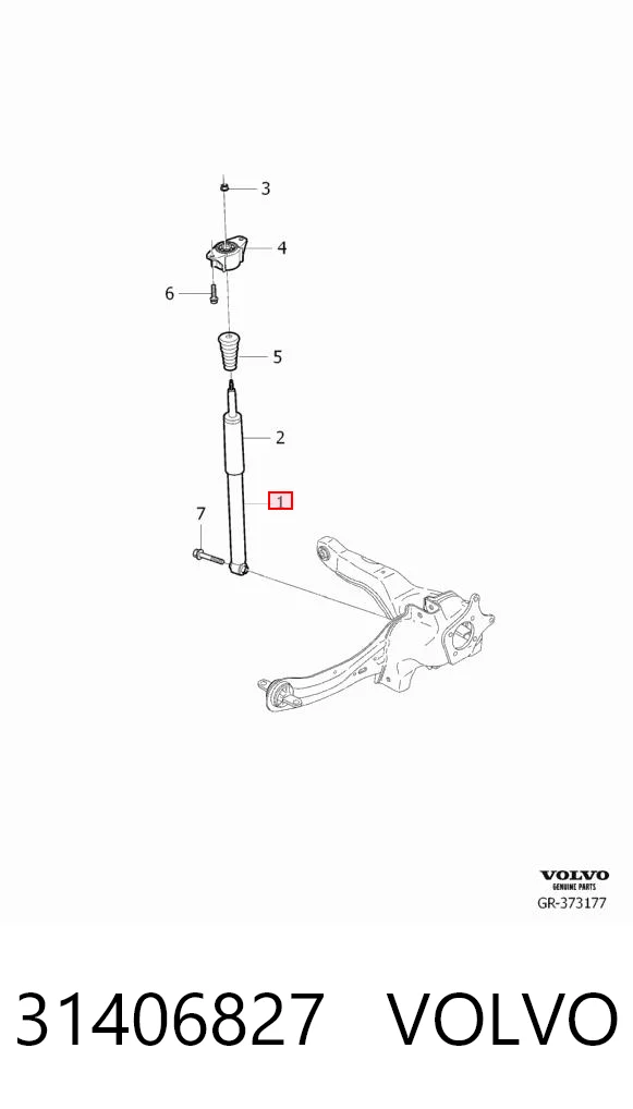 Amortiguadores traseros para Volvo V40 (525, 526)