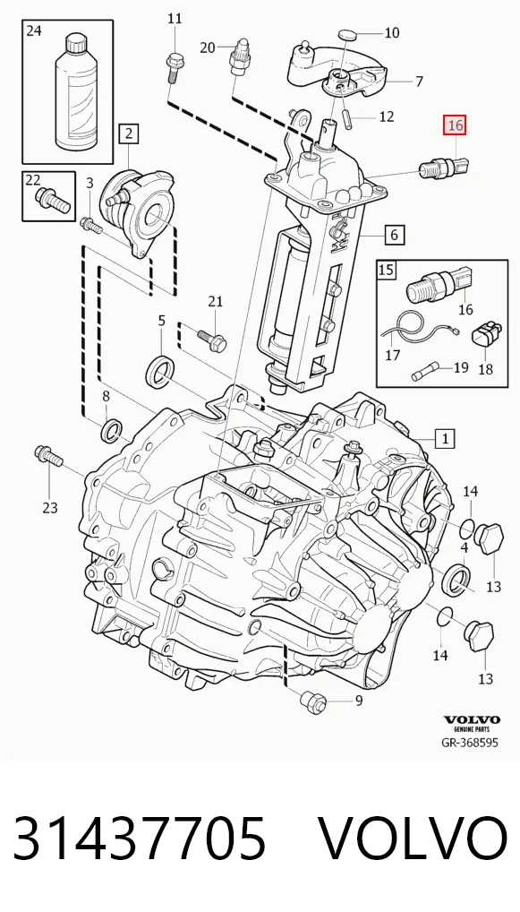 Interruptor de marcha atrás para Volvo XC60 246