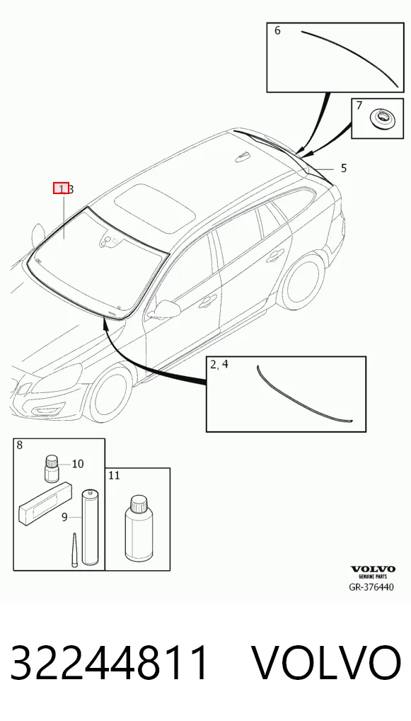 Parabrisas 32244811 VOLVO