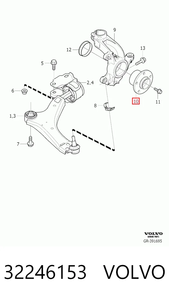 32246153 Volvo Cubo delantero