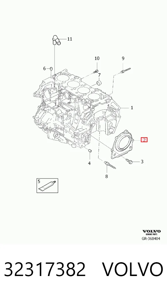 Retén de cigüeñal Mazda 6 