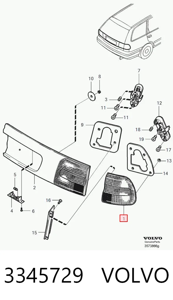 Comprar Piloto trasero derecho Volvo V40 VW a bajo precio