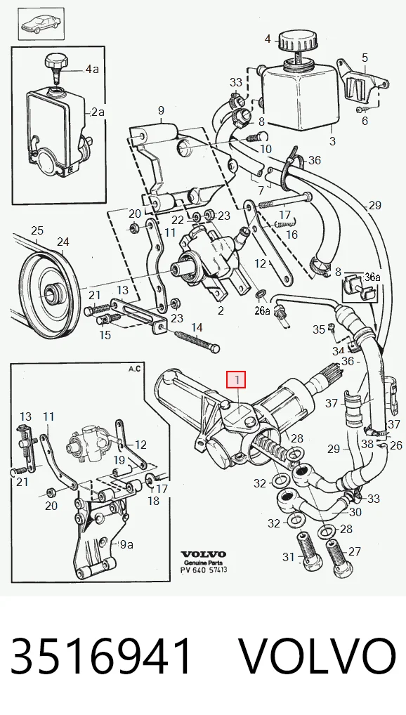 Cremallera de dirección VOLVO 3516941