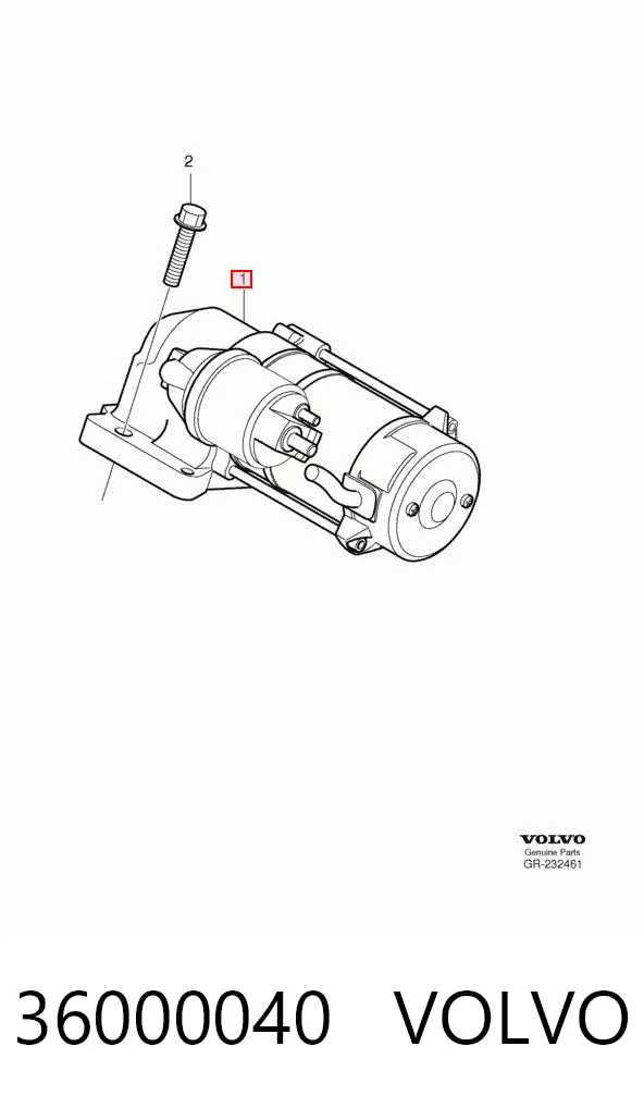 36000040 Volvo Arranque motores