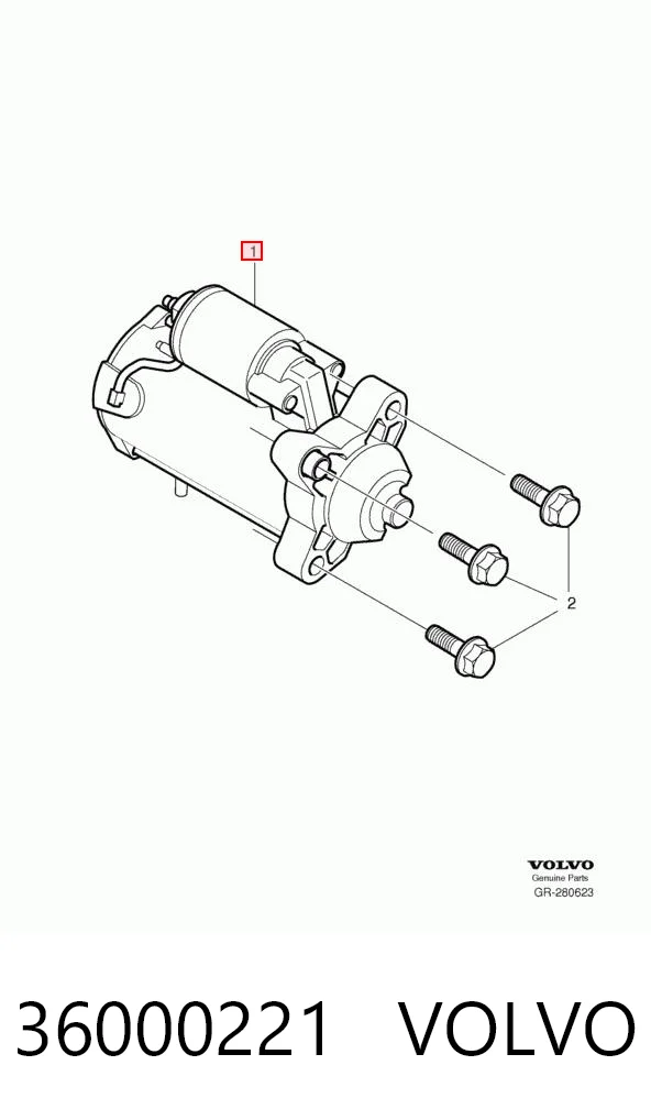 36000221 Volvo Arranque motores