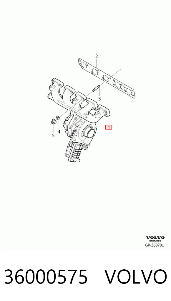 36000575 Volvo Turbo para motor