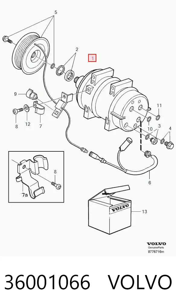 36001066 Volvo Compresor climatizador