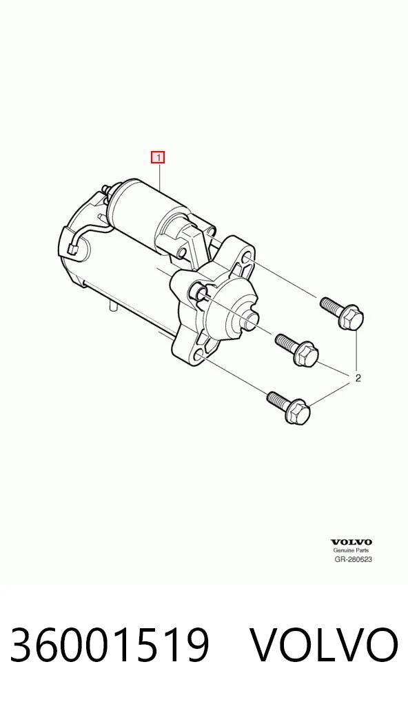 36001519 Volvo Arranque motores