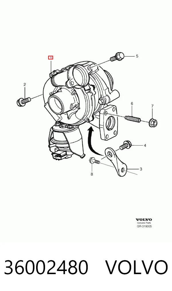 Turbocompresor 36002480 VOLVO