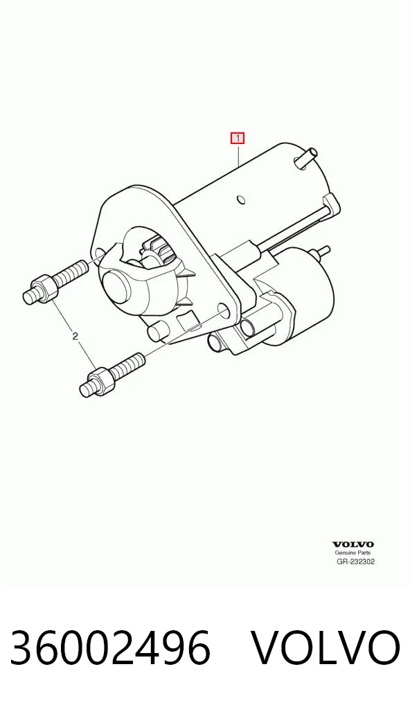 36002496 Volvo Arranque motores