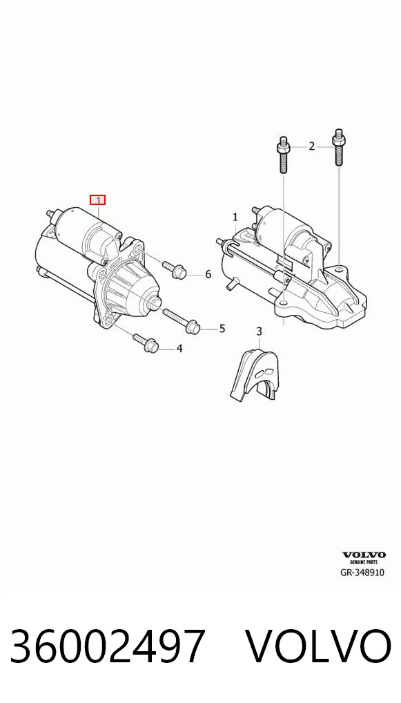 36002497 Volvo Arranque motores