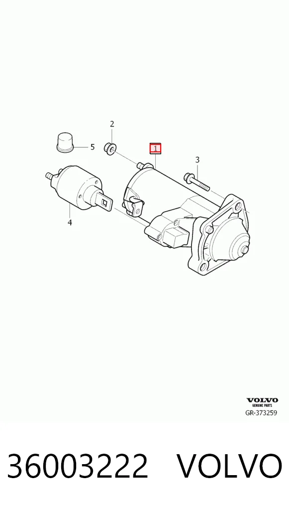 36003222 Volvo Arranque motores