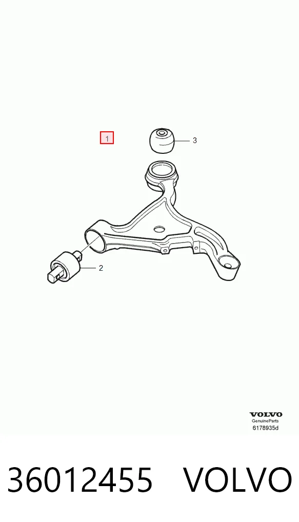 36012455 Volvo Brazo inferior izquierdo de la suspensión delantera
