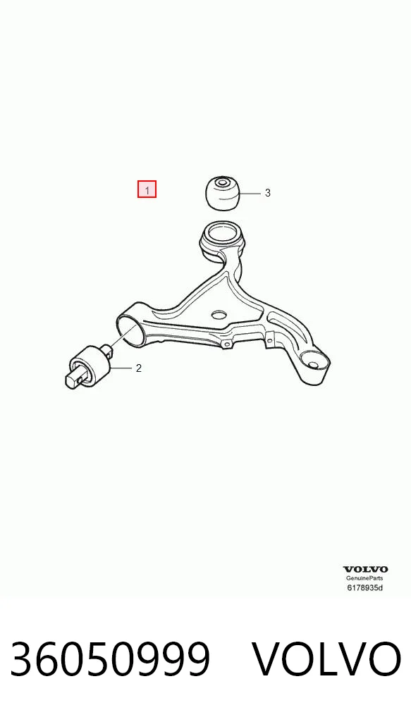 36050999 Volvo Brazo inferior izquierdo de la suspensión delantera