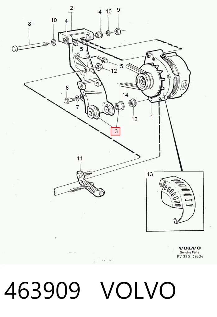 32430010 Pro-parts Buje del alternador