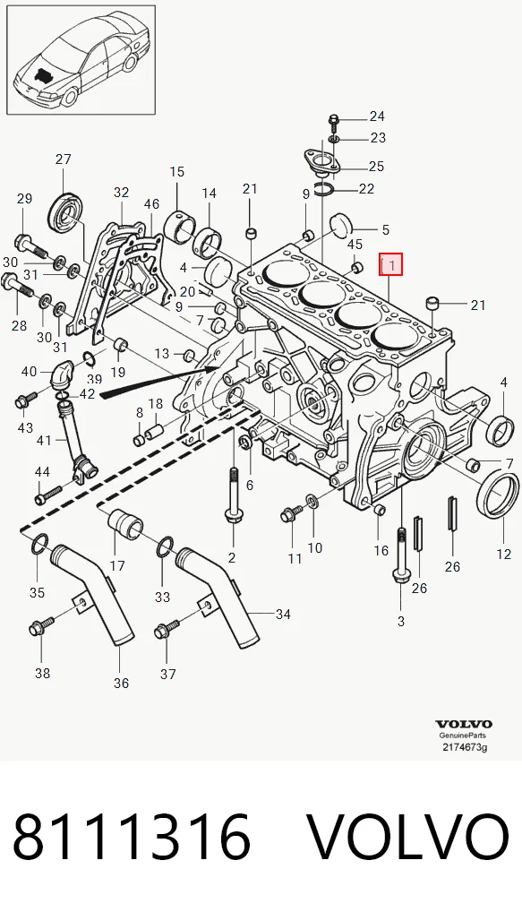 8111316 Volvo Motor completo