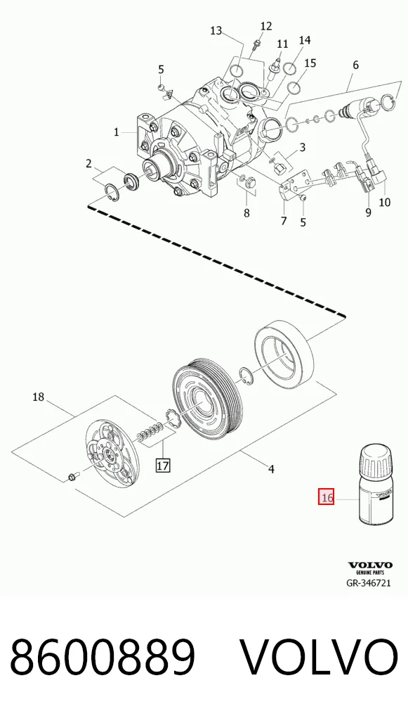 8600889 Volvo Compresor climatizador