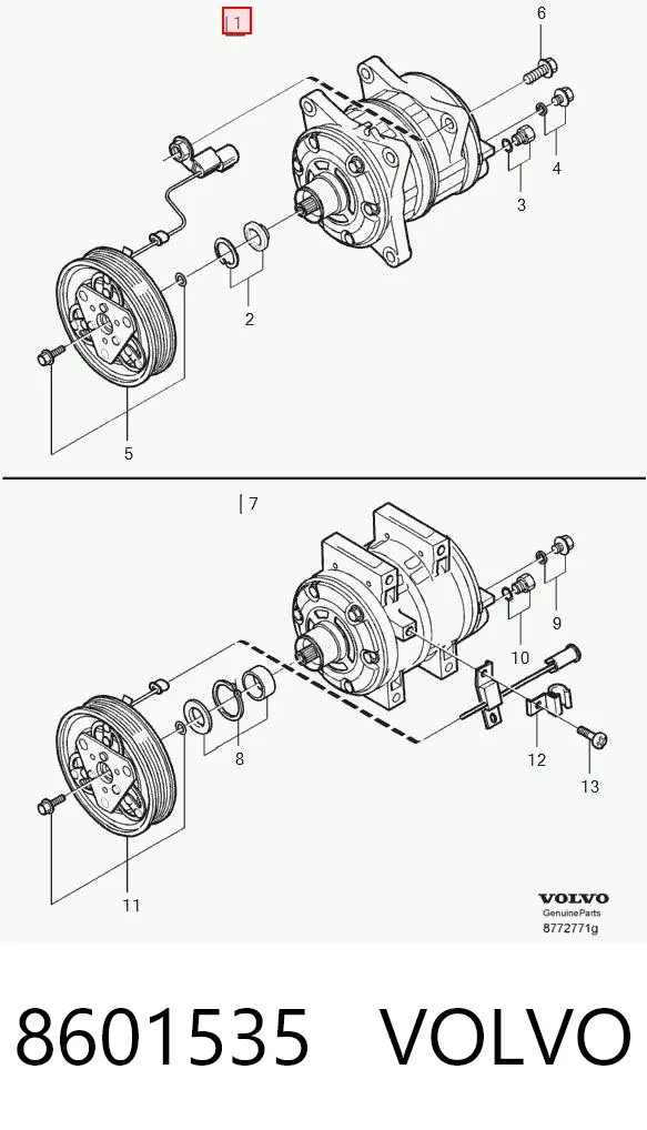 8601535 Volvo Compresor climatizador