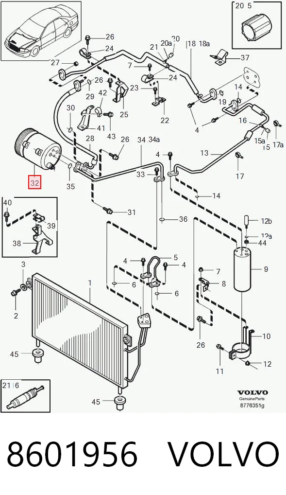 Compresor de aire acondicionado Mitsubishi Lancer 4
