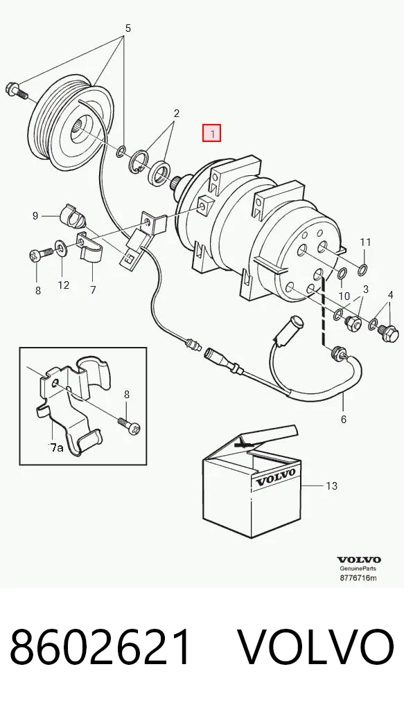 8602621 Volvo Compresor climatizador
