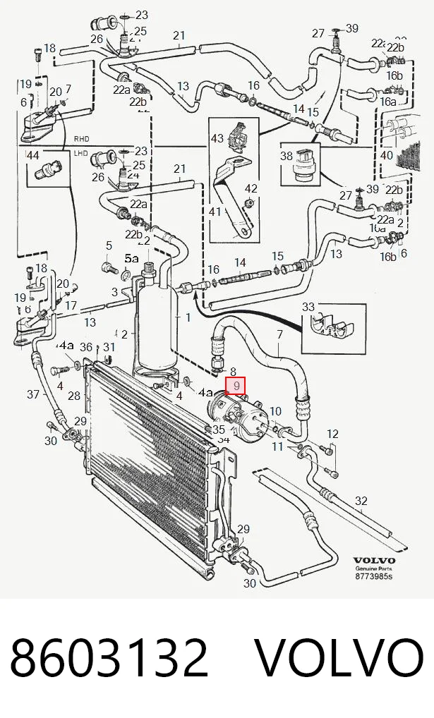 8603132 Volvo Compresor climatizador