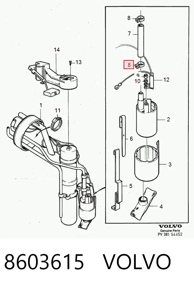 Compresor de aire acondicionado 8603615 VOLVO
