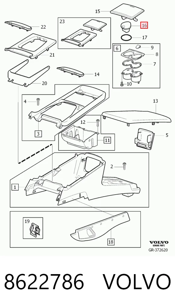 8622786 Volvo Alternador de coche