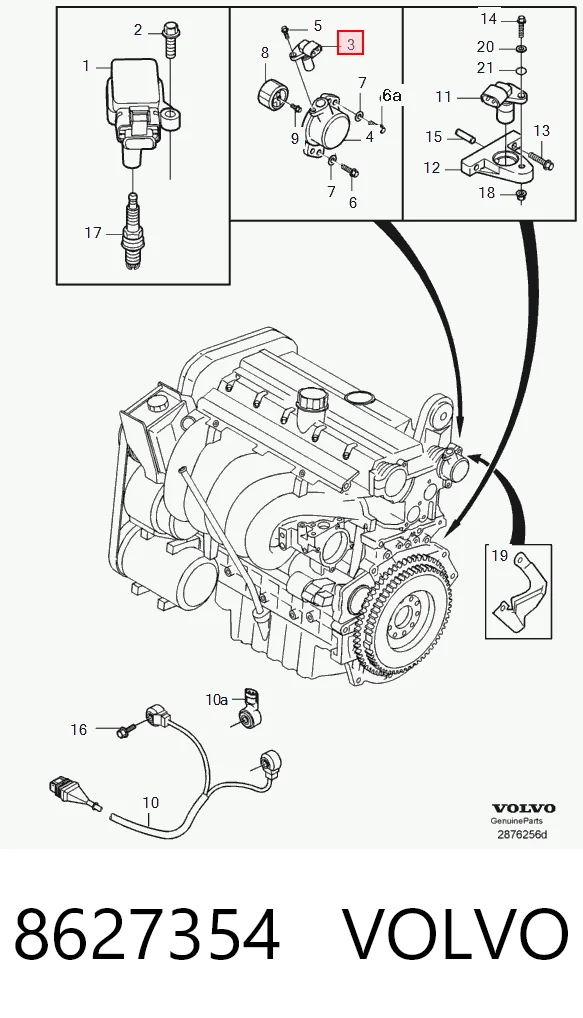 8627354 Volvo Sensor posición arbol de levas