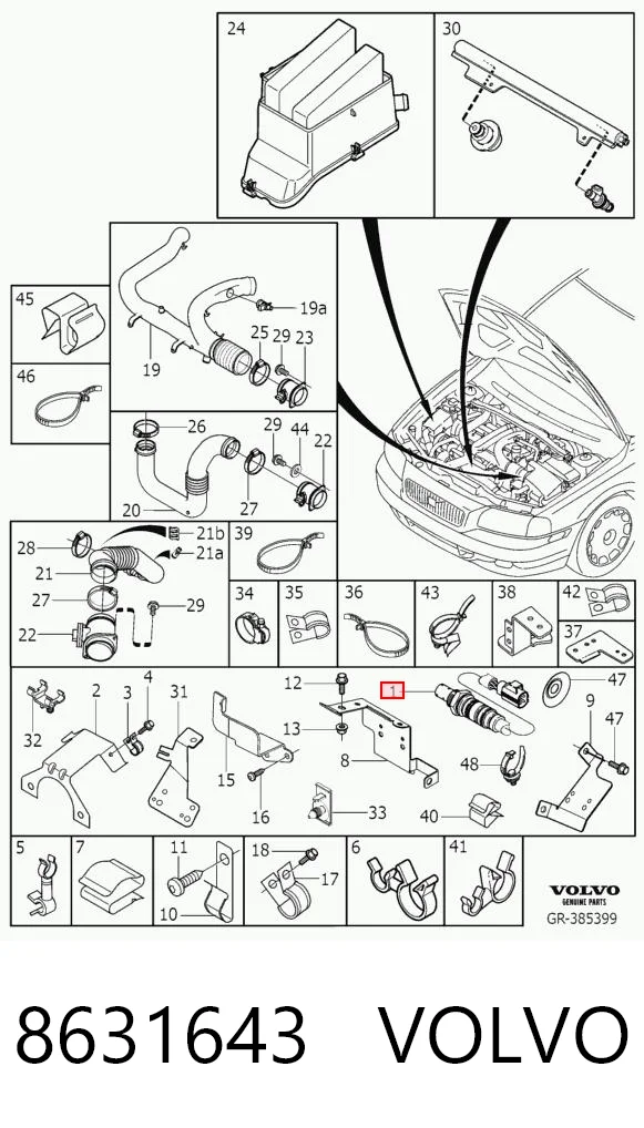 Sensor de oxígeno previo al catalizador VAG 9470981