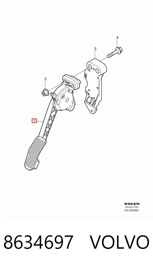 Comprar Pedal del acelerador Volvo XC90  