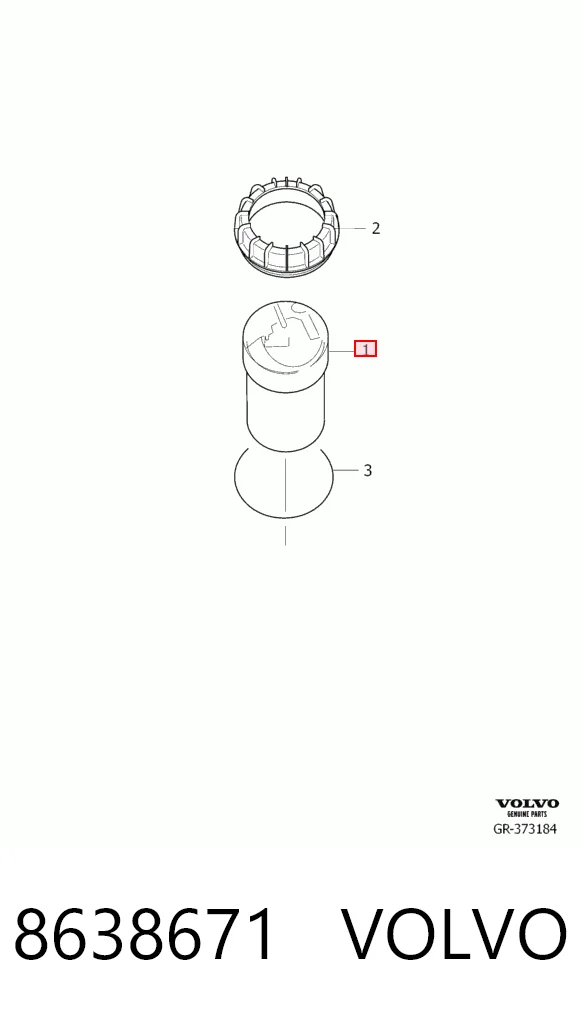 8638671 Volvo Módulo de alimentación de combustible