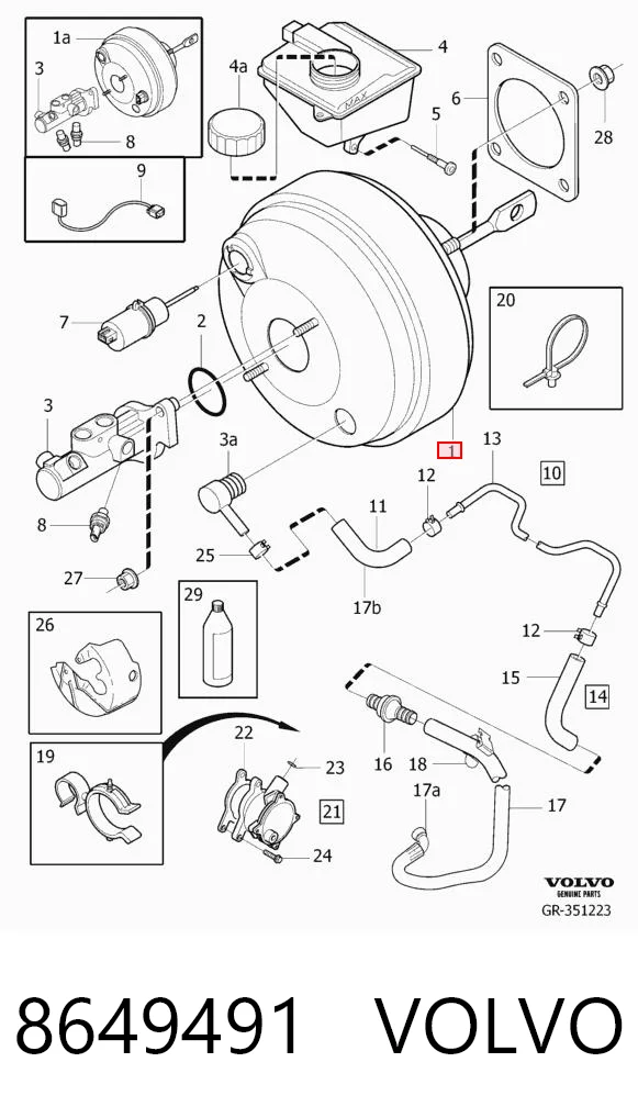 8649491 Volvo Servofreno
